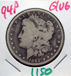 1894 P Morgan Dollar in G/VG!