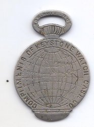 1893 Columbian Expo Souvenir Watch Fob