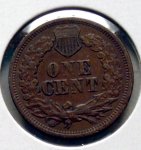 1864 L Indian Head Cent in XF