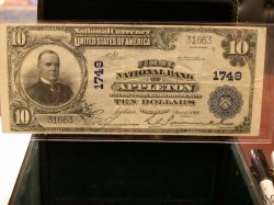 1902 $10 1st NB Appleton, WI National 1749!
