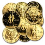 US Mint Gold $10 Commemoratives. .4838 AGW Mint State/Proof
