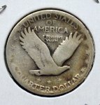 1927 S Standing Liberty Quarter in Good