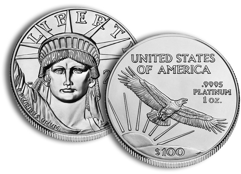 1oz American Platinum Eagle. Current and Back Dates available. - Click Image to Close